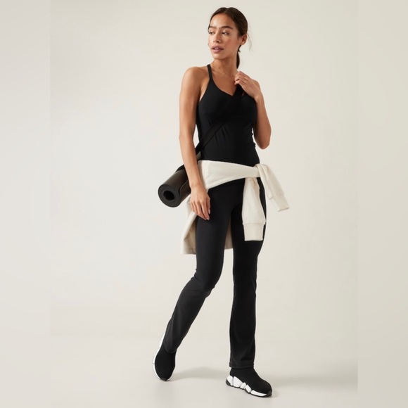 Athleta Renew built-in bra tank ribbed camisole racerback - black - Picture 10 of 10